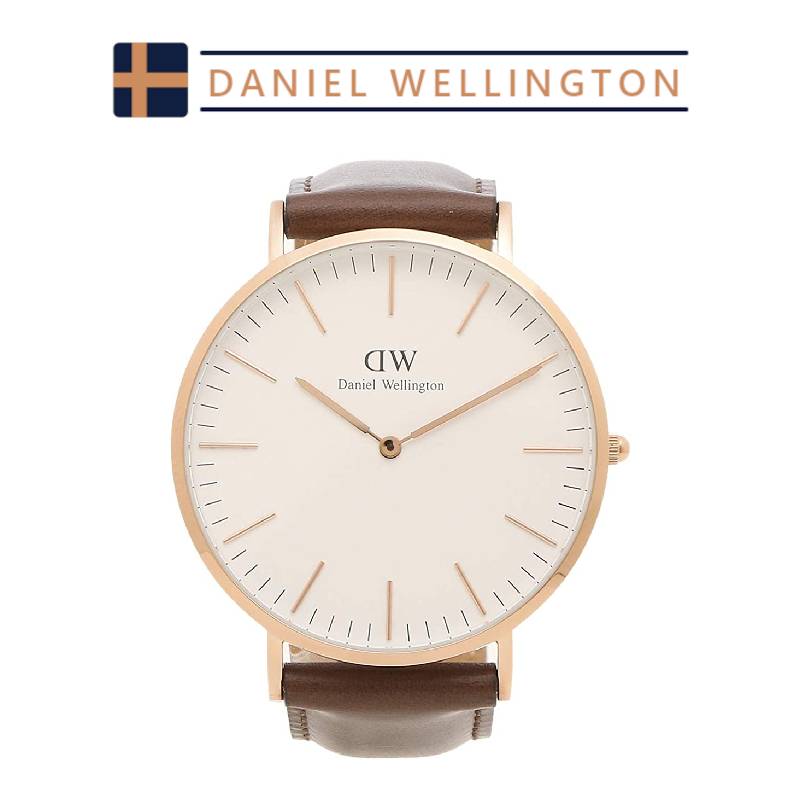 ダニエルウェリントン 腕時計 メンズ ブラウン ホワイト Daniel Wellington CLASSIC BRISTOL クラシック ブリストール DW00600009 並行輸入品