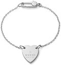 すぐに使える【2点で5%OFFクーポン】グッチ ブレスレット レディース シルバー シンプル GUCCI TRADEMARK HEART MOTIF BRACE...