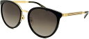 グッチ サングラス メンズ レディース ブラック ゴールド グレーグラデーション GG0077SK-001 GUCCI