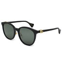 グッチ サングラス メンズ レディース アジアンフィット グレー ブラック GG1180SK-002 GUCCI