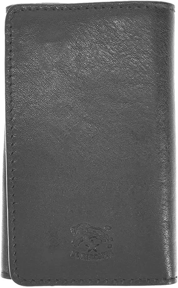 【 在庫一掃セール対象 】17% OFF（2024年前期当店平均価格比）イルビゾンテ キーケース メンズ レディース ブラック ORIUOLO IL BISONTE SKH142 PO0001 BK116