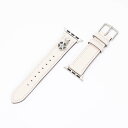 すぐに使える【2点で5%OFFクーポン】コーチ アップルウォッチ替えベルト レディース メンズ Apple Watch Strap 38/40mm ホワイト 14700115 COACH