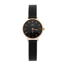 すぐに使える【2点で5％OFFクーポン】ダニエルウェリントン 腕時計 ブラック シンプル レディース Daniel Wellington Petite Pressed Ashfield 24mm DW00100441