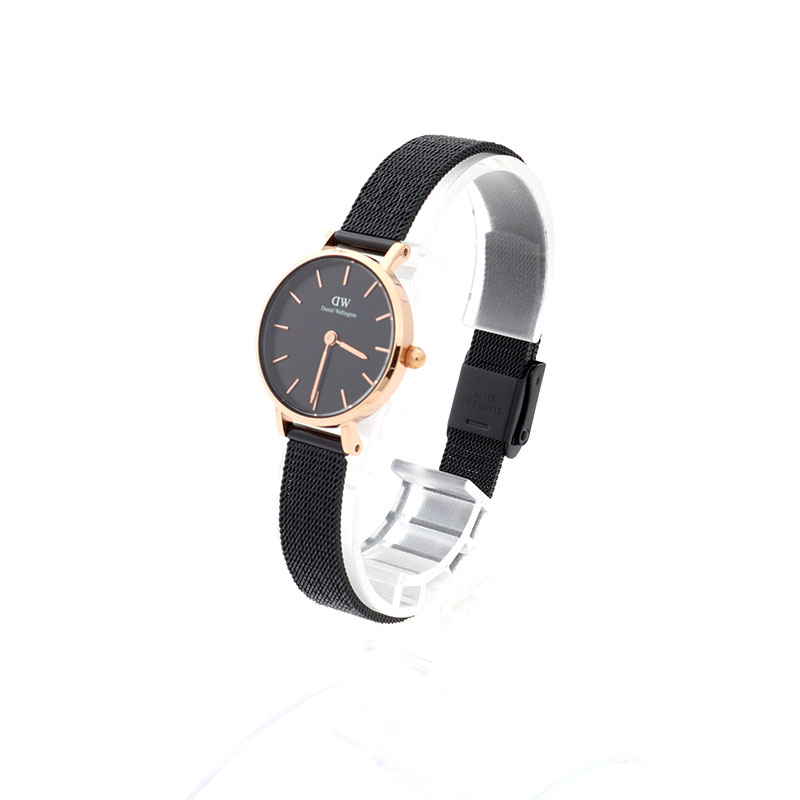 すぐに使える【2点で5％OFFクーポン】ダニエルウェリントン 腕時計 ブラック シンプル レディース Daniel Wellington Petite Pressed Ashfield 24mm DW00100441 2