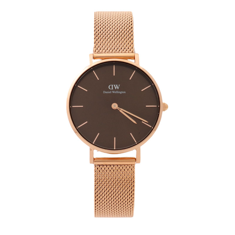 すぐに使えるダニエルウェリントン 腕時計 レディース ゴールド ブラウン Daniel Wellington Petite Amber 32mm DW00100477 並行輸入品