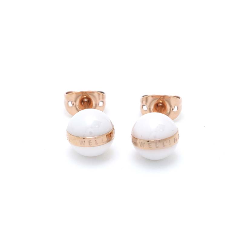 すぐに使える【2点で5％OFFクーポン】ダニエルウェリントン ピアス レディース ゴールド ホワイト Daniel Wellington ASPIRATION EARRINGS DW00400152 並行輸入品