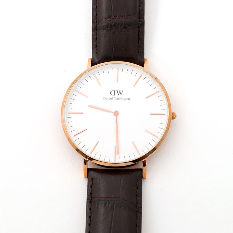 すぐに使える【2点で5％OFFクーポン】ダニエルウェリントン 腕時計 メンズ ダークブラウン ローズゴールド Daniel Wellington DW00600011 並行輸入品