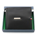トミー ヒルフィガー 財布（メンズ） トミーヒルフィガー 二つ折り財布 メンズ ブラック 31TL25X012-001 TOMMY HILFIGER