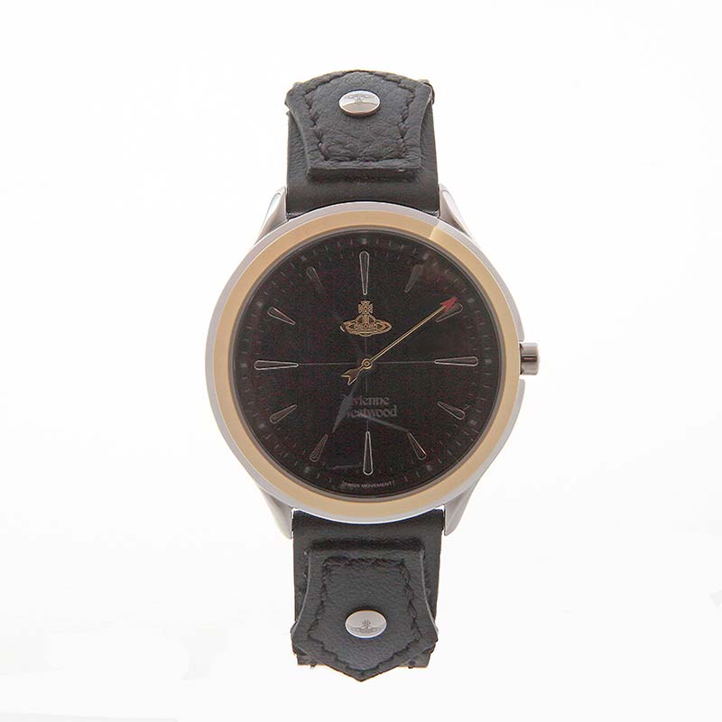 すぐに使える【2点で5％OFFクーポン】レディース 腕時計 ブラック ゴールド ヴィヴィアンウエストウッド VV255SGBK THEELCHO VivienneWestwood 時計