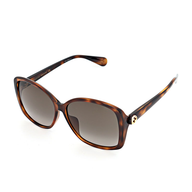 グッチ サングラス レディース アジアンフィット ハバナ ブラウングラ...(4)