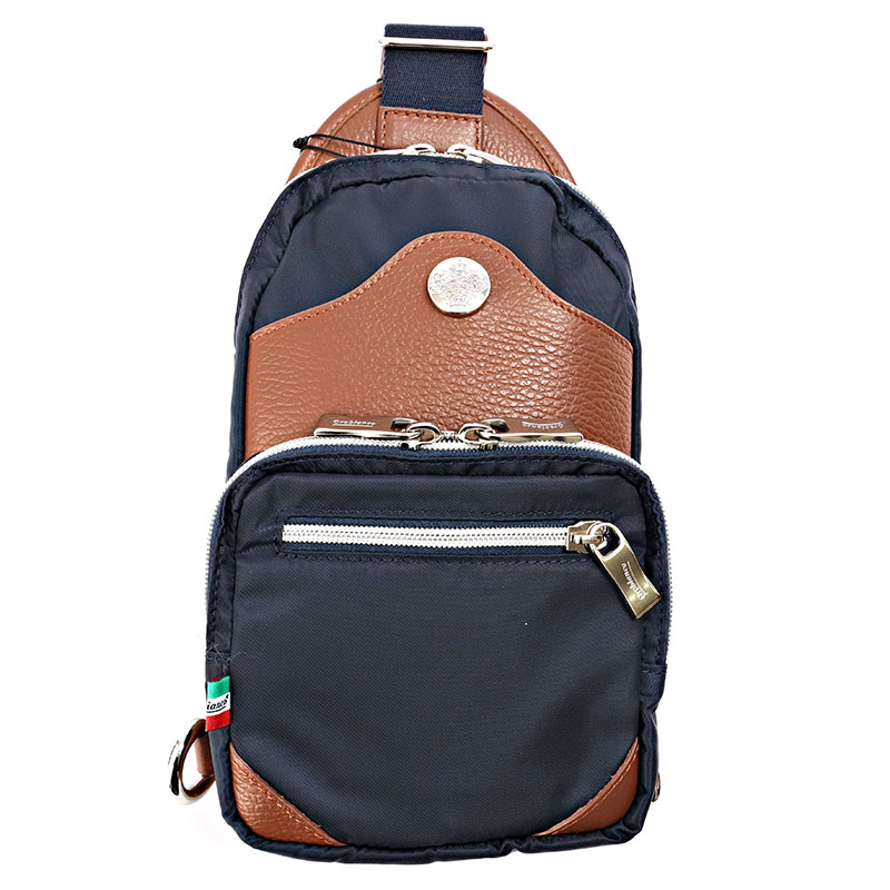 オロビアンコ ボディバッグ メンズ レディース GIACOMIX ネイビー ブラウン GIACOMIX-C-ST OROBIANCO