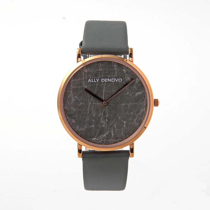 すぐに使える【2点で5％OFFクーポン】アリーデノヴォ 腕時計 レディース メンズ Carrara Marble 36mm プレゼント ローズゴールド グレーク AF5005-11 ALLY DENOVO 時計 ウォッチ 並行輸入品 新生活