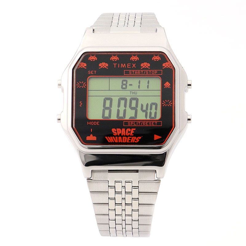 タイメックス 腕時計（メンズ） タイメックス 腕時計 メンズ Space Invaders ブラック シルバー TW2V30000 TIMEX