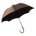 フォックスアンブレラズ 高級長傘 メンズ ブラウン シンプル GT9 WHANGHEE CANE 竹 FOX UMBRELLAS GT9-WHAN-POLY-8...