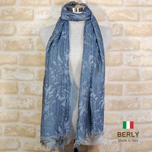 ストール春夏イタリア製レディース・メンズ・ユニセックスberly-accicot-blueブルー・BERLYベリー【マフラー】【スカーフ】【stole】【women】【men】11000 ストール春夏イタリア製レディース・メンズ・ユニセックスberly-accicot-blueブルー・BERLYベリー【マフラー】【スカーフ】【stole】【women】【men】11000