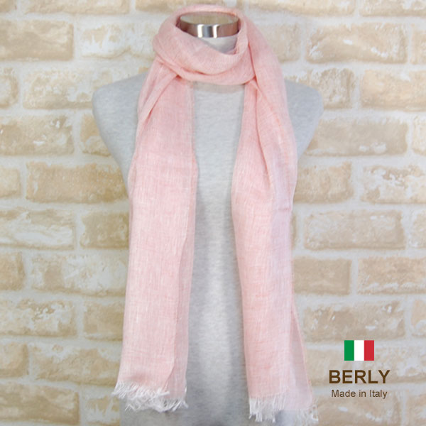 乐天商城 - ストール春夏イタリア製レディース・メンズ・ユニセックスberly-lin173-orange オレンジ・BERLYベリー【マフラー】【スカーフ】【stole】【women】【men】11000