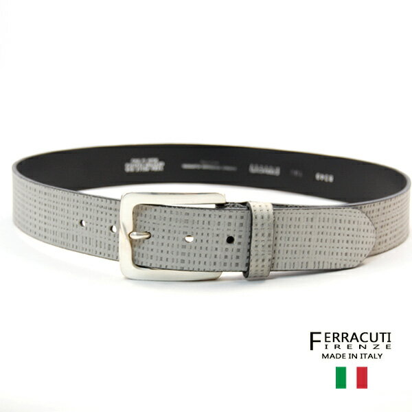 FERRACUTI イタリア製レザーベルト BRAND FERRACUTI ITALY サイズ ＜80＞ センター穴80cm ご利用可能75cm〜85cm、 全長96cm、 幅 4.0cm ＜85＞ センター穴85cm ご利用可能80cm〜90cm、 全長101cm、 幅 4.0cm ＜90＞ センター穴90cm ご利用可能85cm〜95cm、 全長106cm、 幅 4.0cm 素材 牛革 原産国 イタリア製 通常価格 14,000円 注意事項 照明の関係により、実際よりも明暗がある場合がございます。またスマートフォン・パソコンなどの環境により、若干製品と画像のカラーが異なる場合もございます。予めご了承ください。 COLOR