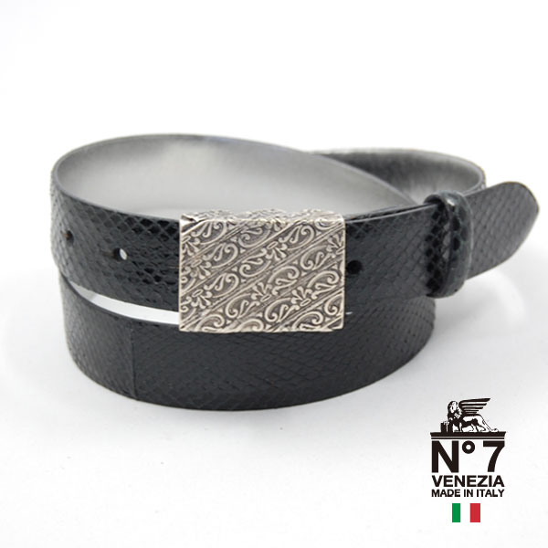 イタリア製レザーベルトno7-s789-blackNO7ナンバーセブン【ランキング】【ファッション】【バックル】【革小物】【belt】【ブランド】21000