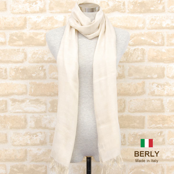 乐天商城 - ストール春夏イタリア製レディース・メンズ・ユニセックスberly-1060e-beigeベージュ・BERLYベリー【マフラー】【スカーフ】【stole】【women】【men】11000