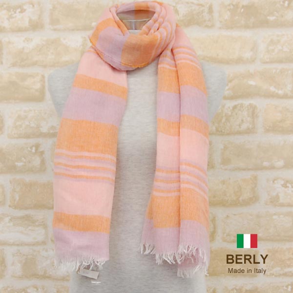 BERLY イタリア製春夏ストール 素材 リネン100％ サイズ 80cm×178cm 原産国 イタリア製 通常価格 13,000円 備考 ストールの手作業加工の特性上、かすかな生地の織りムラ、多少のホツレがある場合がございます。あらかじめご了承下さい。 商品の色に関してはパソコン、スマートフォンなどの画面の輝度などにより色の濃淡、見え方が若干違う場合がございますのでご注意ください。 BERLYのストール取扱いは10年以上になります。弊社の取引先の店舗でも好評で良く売れているブランドです。楽天SHOPでもできるだけ多くの商品をご紹介していこうと思っております。詳細を省かせていただいているページですので、質問等ございましたらご遠慮なくご連絡ください。