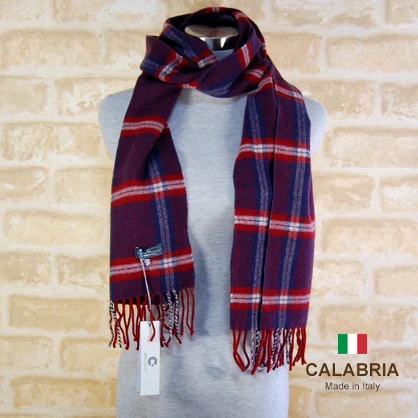 乐天商城 - ストール 秋冬イタリア製レディース・メンズ・ユニセックスcalabria-cassandra3-purple パープルCALABRIA カラブリア【マフラー】【スカーフ】【stole】【women】【men】14000