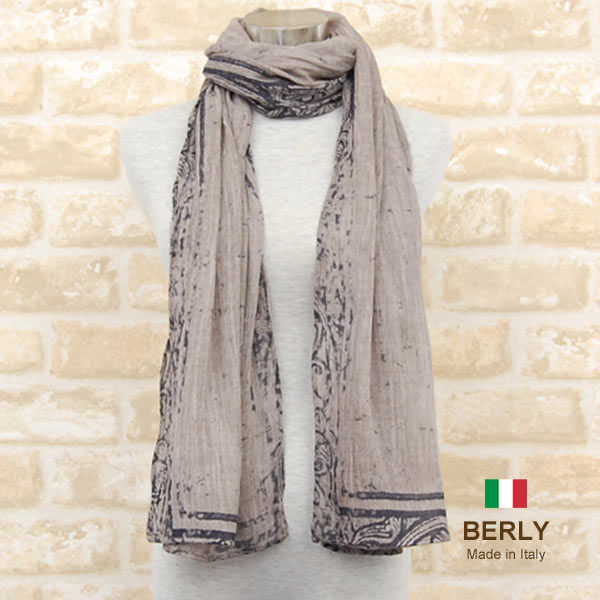 BERLY イタリア製春夏ストール 素材 ビスコース85％　ウール15％ サイズ 65cm×180cm 原産国 イタリア製 通常価格 11,000円 洗濯方法 注意事項 ・ ご家庭での手洗いは可能です。 ・ 無蛍光洗剤を使用して下さい。 ・ つけ置き洗いや、高温での洗濯は、色落ちや移染の原因になりますので、絶対にお避け下さい。 ・ 形を整えてから干して下さい。 ・ タンブラー乾燥はお避け下さい。 備考 ストールの手作業加工の特性上、生地の織りムラ、多少のホツレがある場合がございます。あらかじめご了承下さい。 商品の色に関してはパソコン、スマートフォンなどの画面の輝度などにより色の濃淡、見え方が若干違う場合がございますのでご注意ください。 BERLYのストール取扱いは10年以上になります。弊社の取引先の店舗でも好評で良く売れているブランドです。楽天SHOPでもできるだけ多くの商品をご紹介していこうと思っております。詳細を省かせていただいているページですので、質問等ございましたらご遠慮なくご連絡ください。