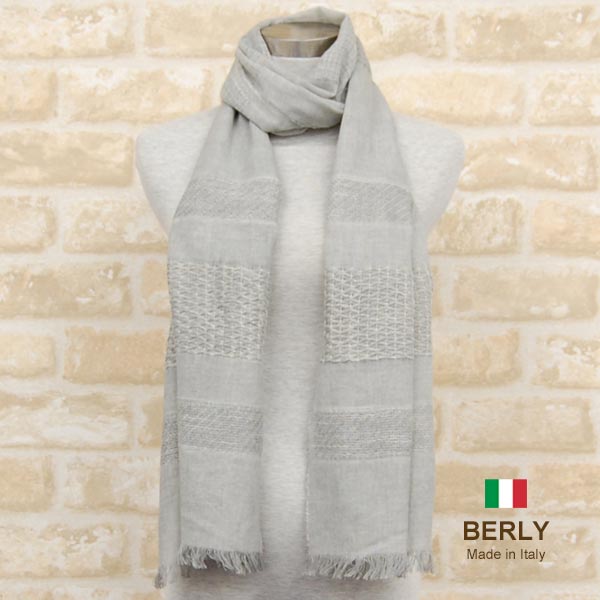 乐天商城 - ストール春夏イタリア製レディース・メンズ・ユニセックスrubik-grey・BERLYベリー【マフラー】【スカーフ】【stole】【women】【men】11000