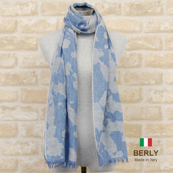 BERLY イタリア製春夏ストール 素材 コットン100％ サイズ 40cm×190cm 原産国 イタリア製 通常価格 11,000円 洗濯方法 　 注意事項 ・ ご家庭での手洗いは可能です。 ・ 無蛍光洗剤を使用して下さい。 ・ つけ置き洗いや、高温での洗濯は、色落ちや移染の原因になりますので、絶対にお避け下さい。 ・ 形を整えてから干して下さい。 ・ タンブラー乾燥はお避け下さい。 　　 備考 ストールの手作業加工の特性上、生地の織りムラ、多少のホツレがある場合がございます。あらかじめご了承下さい。 商品の色に関してはパソコン、スマートフォンなどの画面の輝度などにより色の濃淡、見え方が若干違う場合がございますのでご注意ください。 BERLYのストール取扱いは10年以上になります。弊社の取引先の店舗でも好評で良く売れているブランドです。楽天SHOPでもできるだけ多くの商品をご紹介していこうと思っております。詳細を省かせていただいているページですので、質問等ございましたらご遠慮なくご連絡ください。