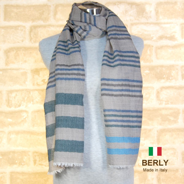 ストール秋冬イタリア製レディース・メンズ・ユニセックスb503-beige ベージュ・BERLYベリー【マフラー】【ストール】【stole】【women】【men】11000