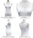 タンクトップ MADIVAイタリア製 フラワー レース最高級 コットン 素材 Filoscozia CottonFlower-Tanktop脇に縫い目のないインナー7900 2