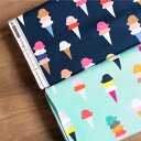 アイスクリーム プリント生地【10cm単位の切売り】ART GALLERY FABRICS / I scream, You scream / USAコットン