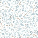 草花柄(ミント アクア) プリント生地 プレミアムコットン100 ART GALLERY FABRICS