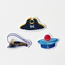 【-在庫限り-】【ヨーロッパ製アップリケ】CAPTAIN HATハット/帽子/乗り物/海/アップリケ/ワッペン(SM-16357)