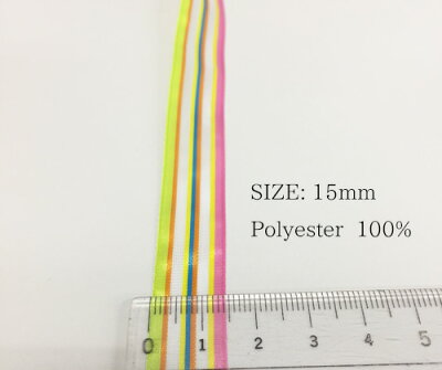 フランスリボン ストライプ　オーガンジーリボン