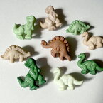 恐竜　ボタン 約9個セット【輸入ボタン】Buttons Galore Childhood CollectionDinosaurs(4081-BG)デコや飾りにおすすめです。ティラノサウルス / ステゴサウルス / ブラキオサウルス