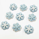 雪の結晶 ボタン 【輸入ボタン】【足つきボタン】 Christmas Collection (Cool Flake - SB8)Buttons Galore