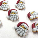 サンタクロース ボタン 【輸入ボタン】【足つきボタン】Christmas Collection (B1013-Santa)Buttons Galore