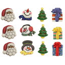 Buttons Galore ボタン 3個セットHoliday Fun!クリスマス/サンタクロース/スノーマン/ツリー/ギフト モチーフ