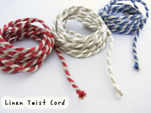リネンコード ツイストコード / 紐幅3mm前後 No.7528