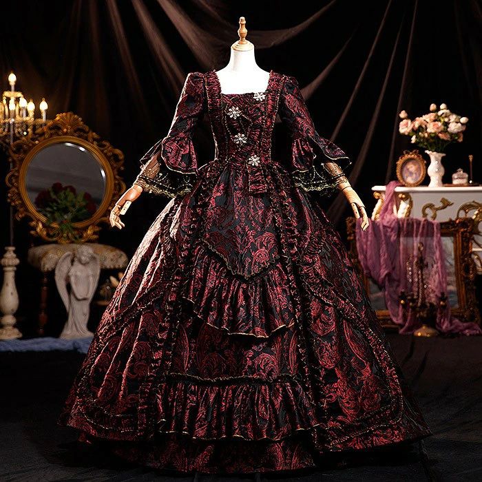 貴族 ドレス 油絵風 お姫様 衣装 カラードレス ロング 宮廷 王族服 お嬢様 舞台衣装 復古 ジュリエット ヨーロッパ お姫様 ロング 宮廷 お嬢様 大きいサイズ 舞台 王族服 豪華ヨーロッパ風 プリンセスライン ハロウィン 仮装 大人 女性 ステージステージ衣装 オペラ