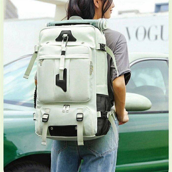 旅行用 リュック バックパック メンズ レディース 大容量 55L 軽量 軽い 撥水 多機能 pc対応 おしゃれ 出張 旅行 通勤 通学 防災 キャンプ用 アウトドア 鍵付き 盗難防止 遠足 ビジネスリュック 男女兼用 旅行バッグ 登山リュック 高校生 韓国リュック 人気 roseall-10013150 Rosella サンプル画像3