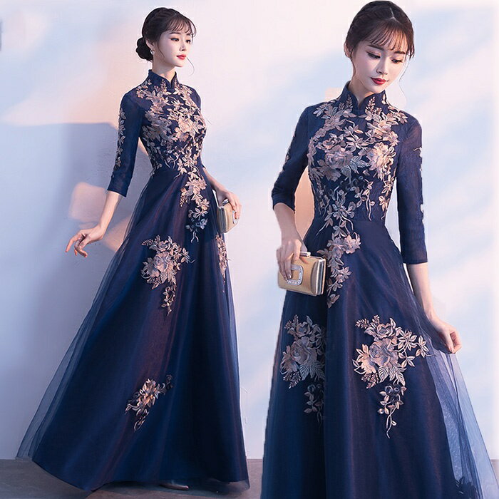 パーティードレス ロングドレス 大きいサイズ ロングドレス 演奏会 結婚式 体型カバー 着痩せ ロング パーティーワンピース上品 ロングドレス ブライズメイド ドレス 披露宴 発表会 フォーマル 20代 30代