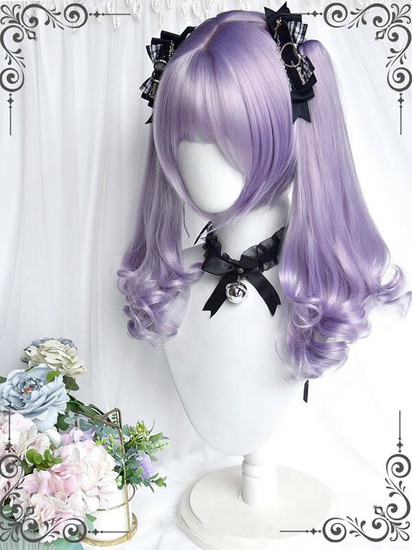 ウィッグ lolita レディース フルウィッグ 小顔効果抜群 短髪 ツインテール ロングウィッグ ゆめ可愛い 原宿風 かつら 巻き毛 ぱっつん前髪 コスプレ ロリータ 可愛い キュート パーティー ハロウィン COSPLAY コスチューム 仮装 女装