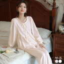 ルームウェア レディース パジャマ かわいい 上下セット春 夏 可愛い コットン 長袖 部屋着 大人 体型カバー やわらか お洒落 誕生日 ギフト 結婚祝い プ...