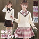 4点セット JK 小学生 中学生 高校生 ジュニア 中学 受験 大きいサイズ ゆったりサイズ 入学式 卒業式 制服 女の子 卒服 セーター 入園祝い ギフト 卒...