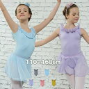 バレエ レオタード 子供 スカート付き バレエレオタード 練習着 演出 フリル ノースリーブ 体操 新体操 女の子 キッズ 子ども ジュニア 発表会 バレリーナ...