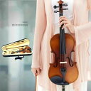 バイオリン ソリッド バイオリンセット おもちゃ楽器 子供用 ヴァイオリン 初心者 入門モデル 大人用 誕生日プレゼント 木製 7点セット 1/8 1/4 1/2 3/4 4/4 知育玩具 楽器玩具 クリスマス ピンク 茶色 白