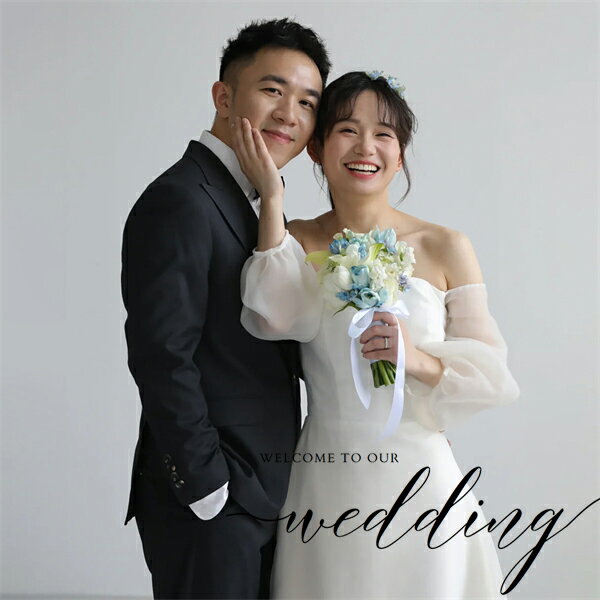 オーダーメイド無料！ ウエディングドレス オフショルダー 白 前撮りドレス ウエディングドレス 付け袖 二次会 結婚式 披露宴 ロングド..