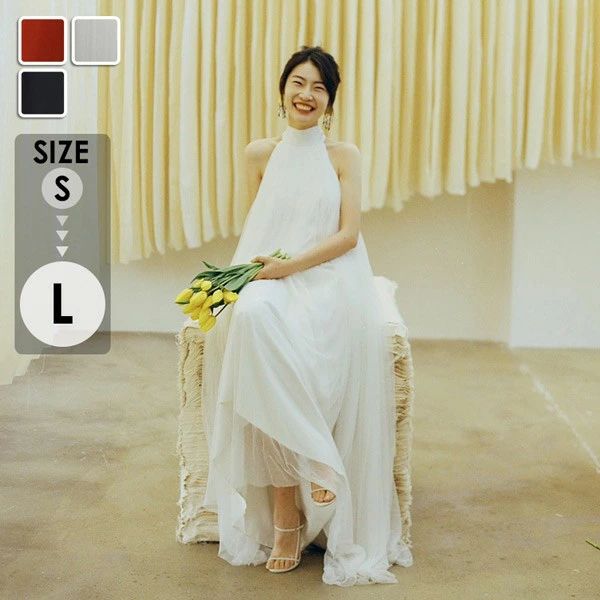 マタニティママドレス 結婚式 妊婦 お腹 ロングドレス ホルターネック セレモニー ベアトップドレス イブニングドレス ウェディングドレス ワンピース パーティードレス 撮影 大きいサイズ ノースリーブ チュール 花嫁 披露宴 発表会 演奏会 ステージ