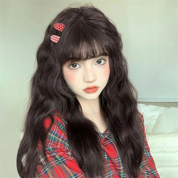 ウィッグ ロング ソバージュ カール ウェーブ 巻き髪 前髪ぱっつん フルウィッグ 前髪あり 可愛い コスプレ ロリータ ゴスロリ 原宿 レディース コスチューム 仮装 大人 おしゃれ 普段使い 日常使い イベント 学園祭 演劇 舞台 学芸会 文化祭 ハ